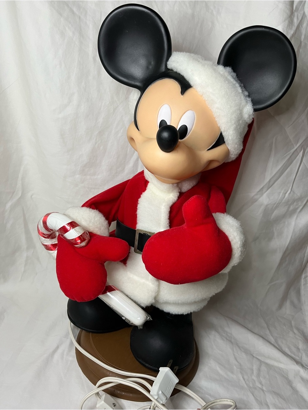 1996 Santa's Best / Mickey Unlimited Animated Santa Mickey Mouse Holiday Figure